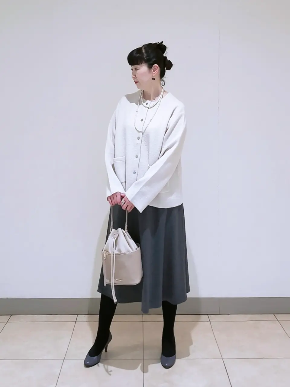 J.PRESS LADIES L スタッフ コーディネート画像