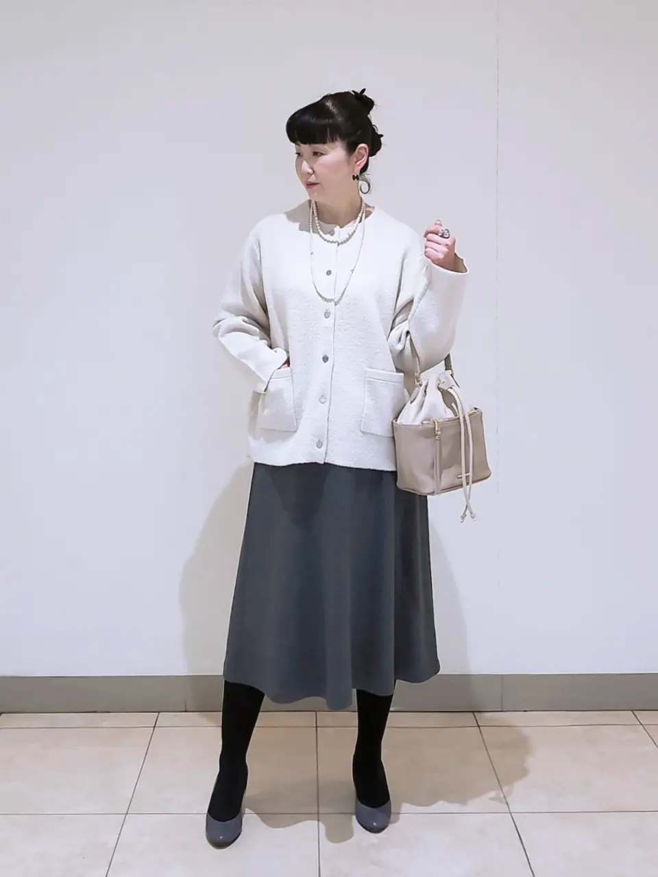 J.PRESS LADIES L スタッフ コーディネート画像