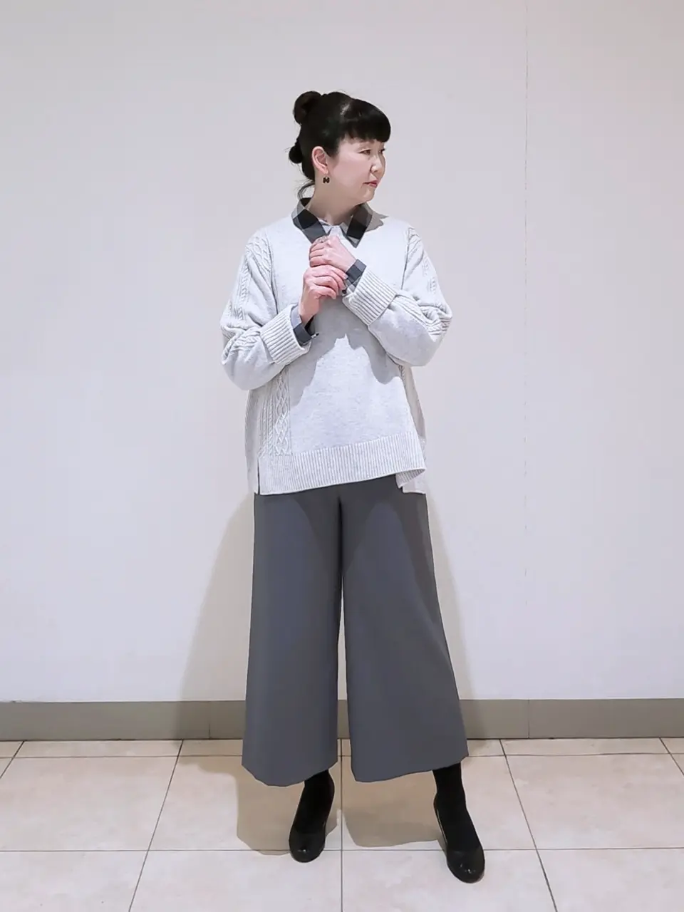 J.PRESS LADIES L スタッフ コーディネート画像