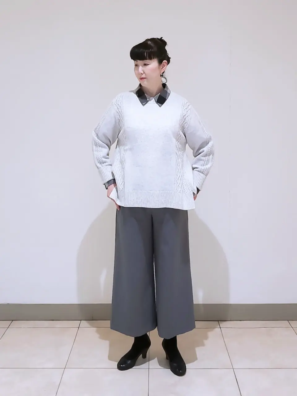 J.PRESS LADIES L スタッフ コーディネート画像