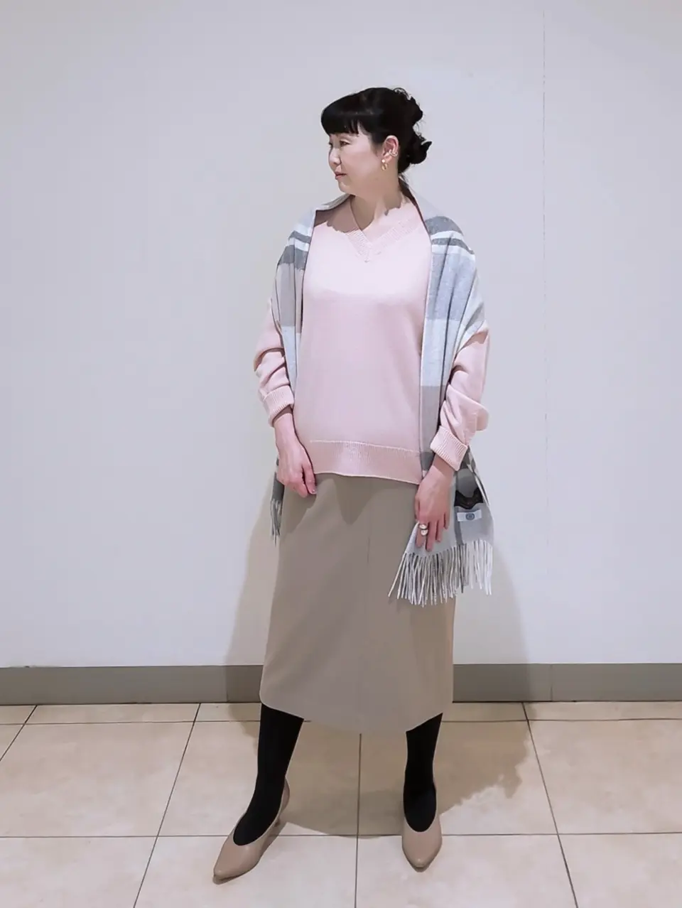 J.PRESS LADIES L スタッフ コーディネート画像