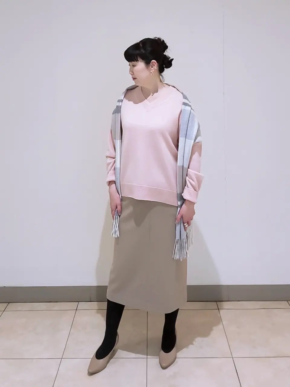 J.PRESS LADIES L スタッフ コーディネート画像