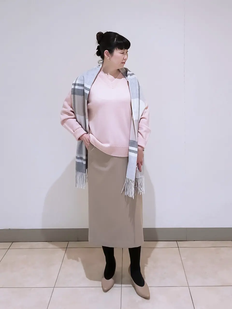 J.PRESS LADIES L スタッフ コーディネート画像