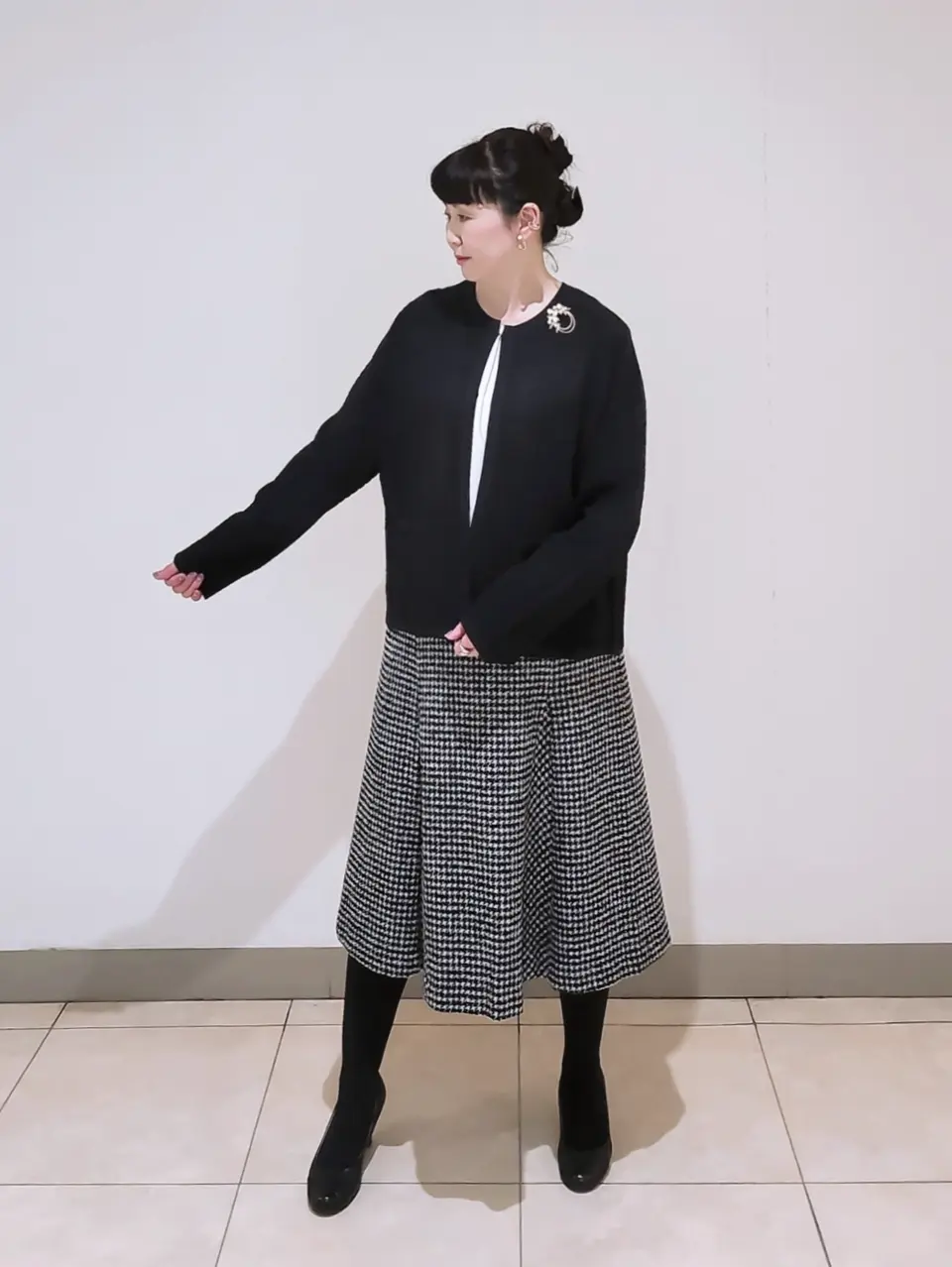 J.PRESS LADIES L スタッフ コーディネート画像