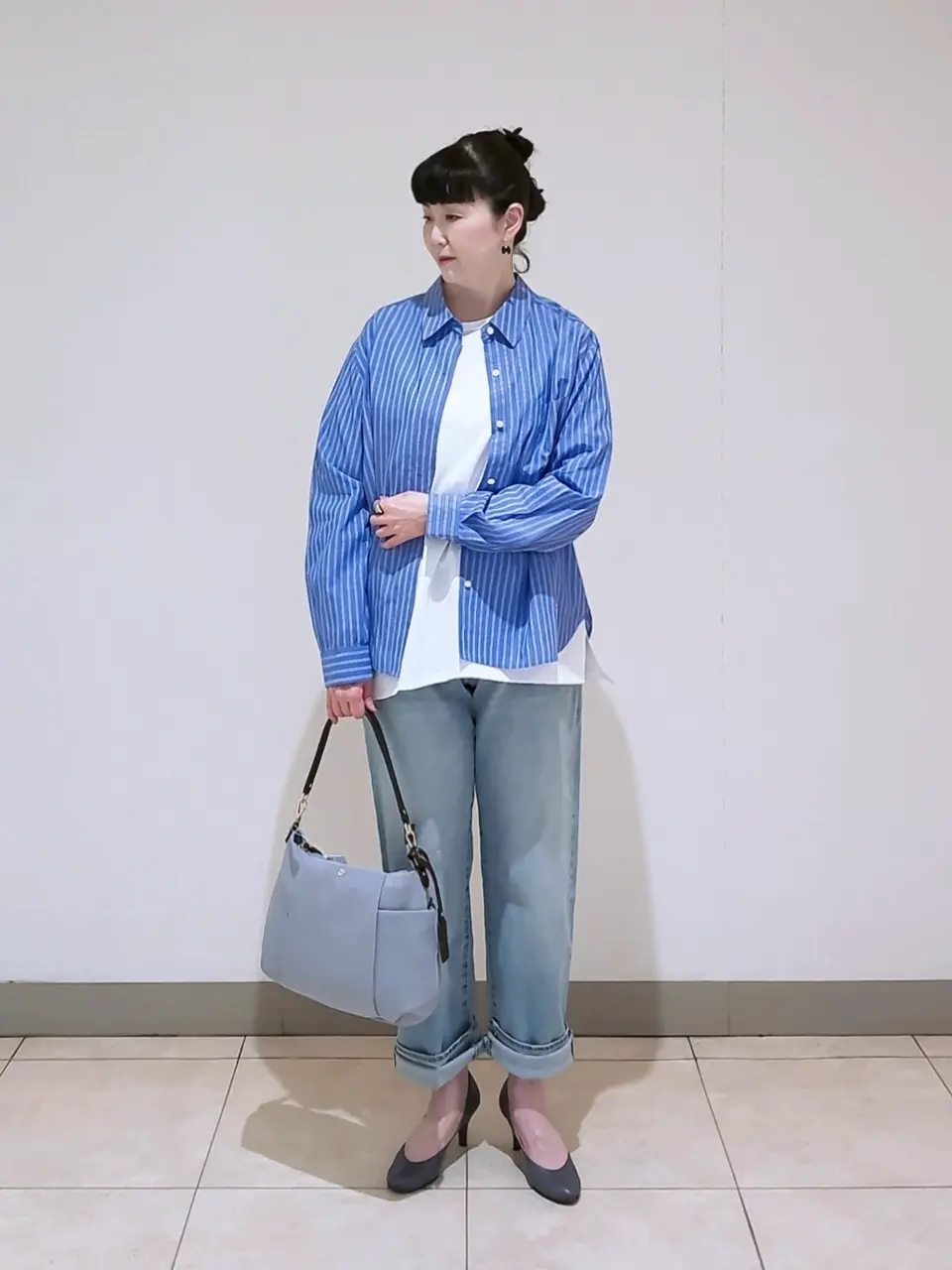 J.PRESS LADIES L スタッフ コーディネート画像