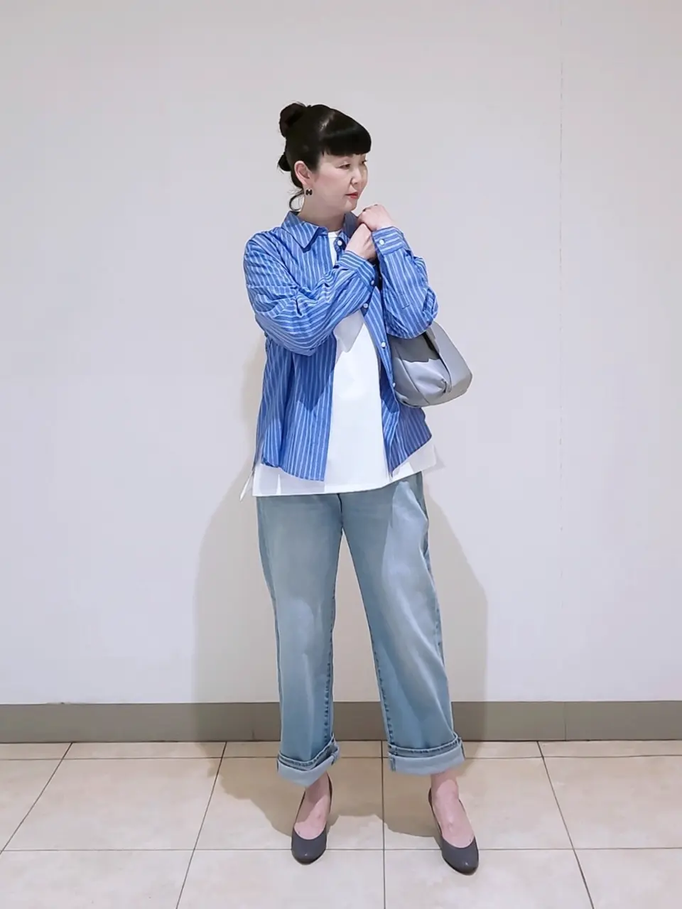 J.PRESS LADIES L スタッフ コーディネート画像