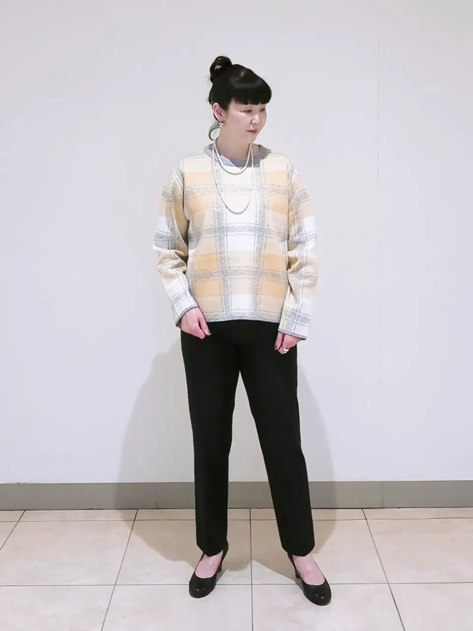 J.PRESS LADIES L スタッフ コーディネート画像