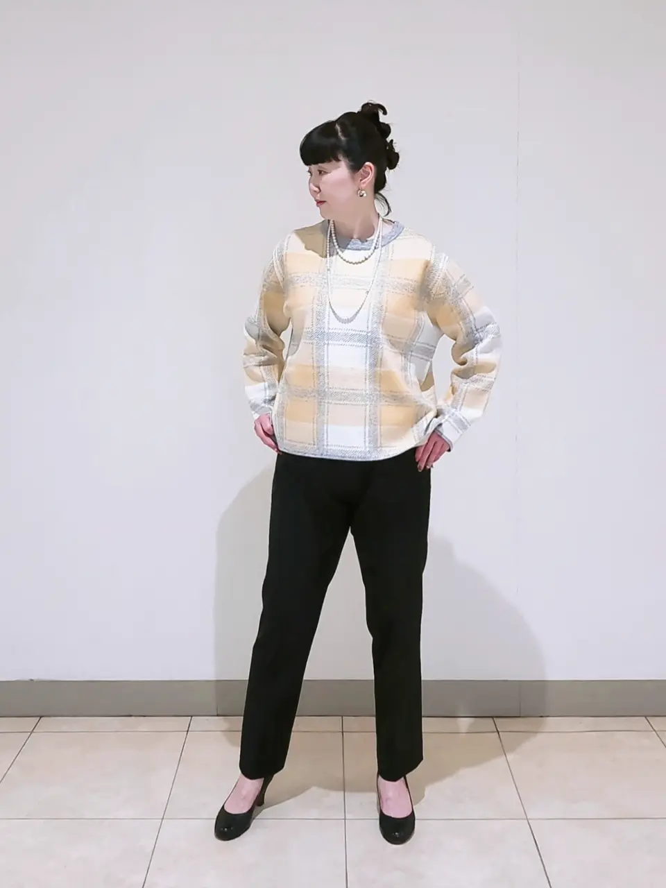 J.PRESS LADIES L スタッフ コーディネート画像