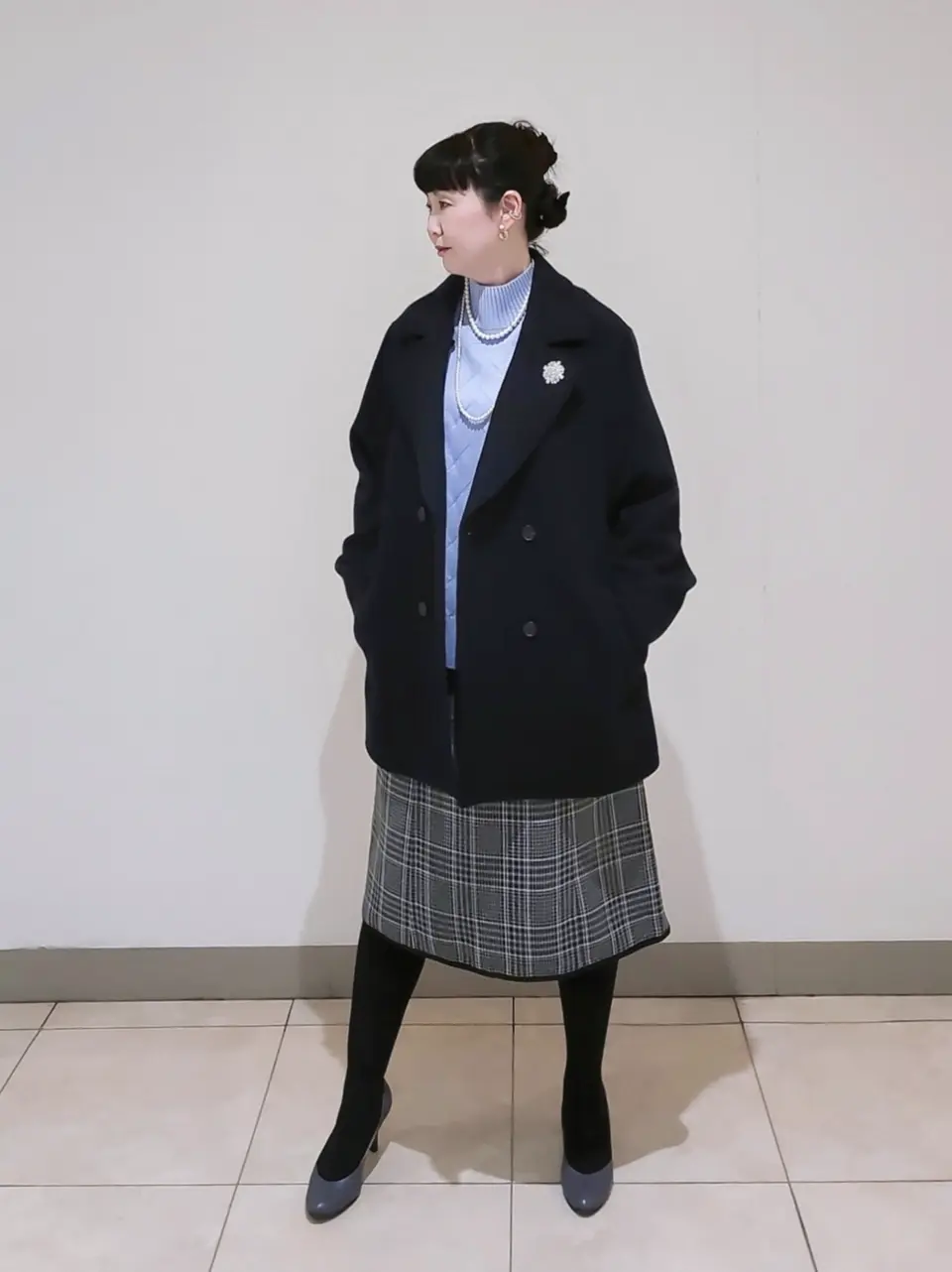 J.PRESS LADIES L スタッフ コーディネート画像