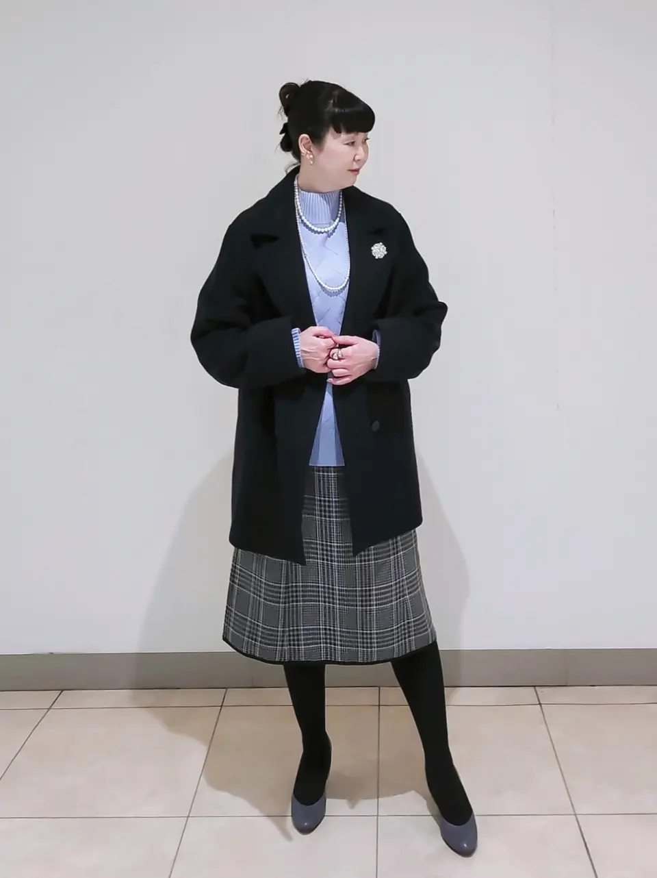 J.PRESS LADIES L スタッフ コーディネート画像