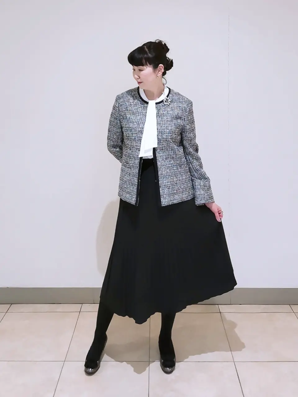 J.PRESS LADIES L スタッフ コーディネート画像