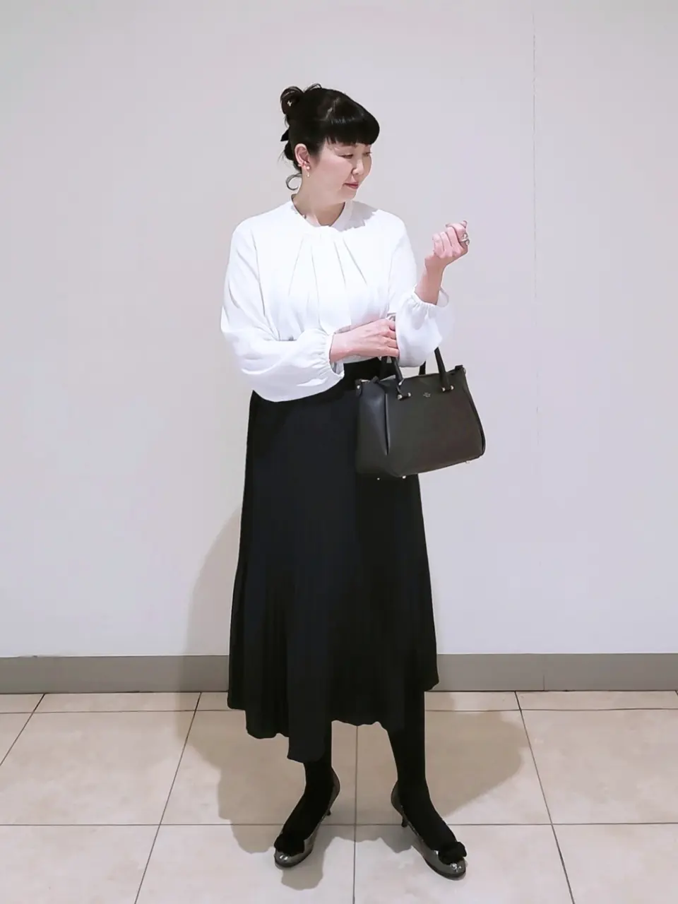 J.PRESS LADIES L スタッフ コーディネート画像