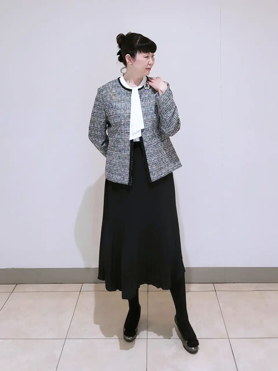 J.PRESS LADIES L スタッフ コーディネート画像