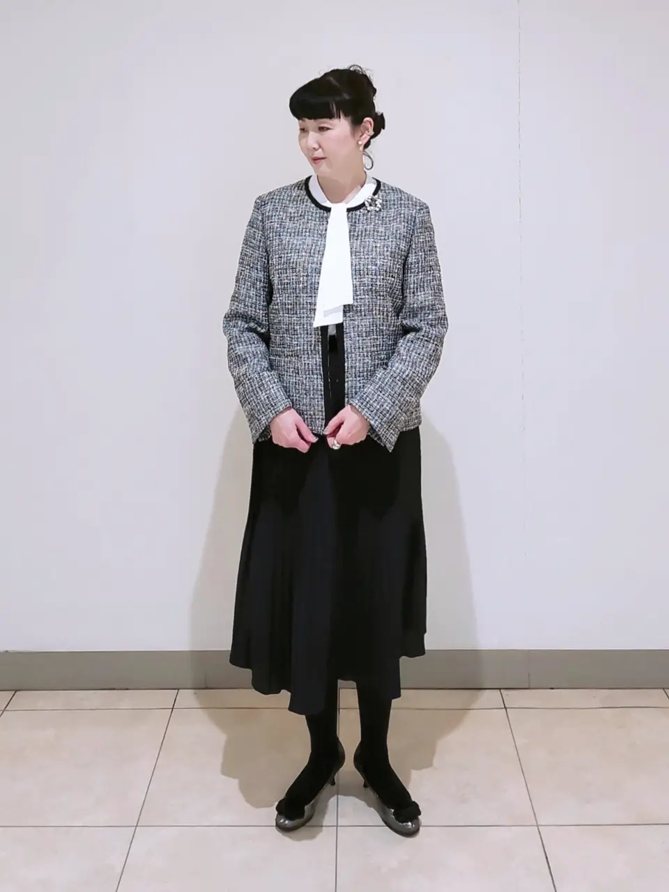 J.PRESS LADIES L スタッフ コーディネート画像