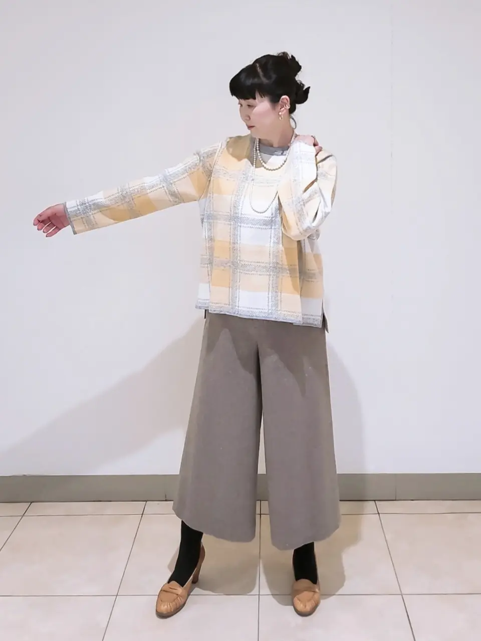 J.PRESS LADIES L スタッフ コーディネート画像