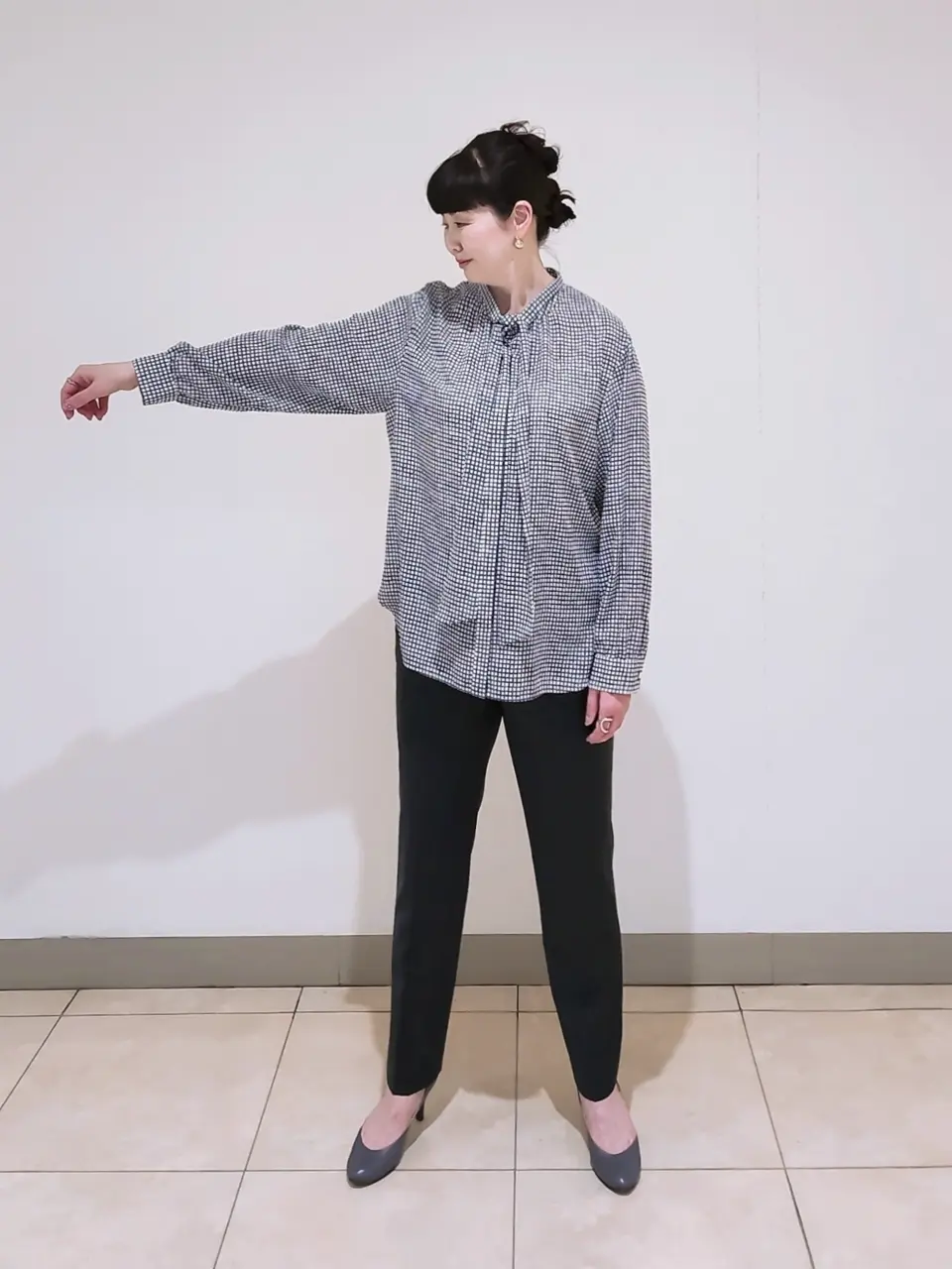 J.PRESS LADIES L スタッフ コーディネート画像