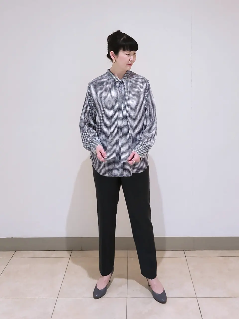 J.PRESS LADIES L スタッフ コーディネート画像