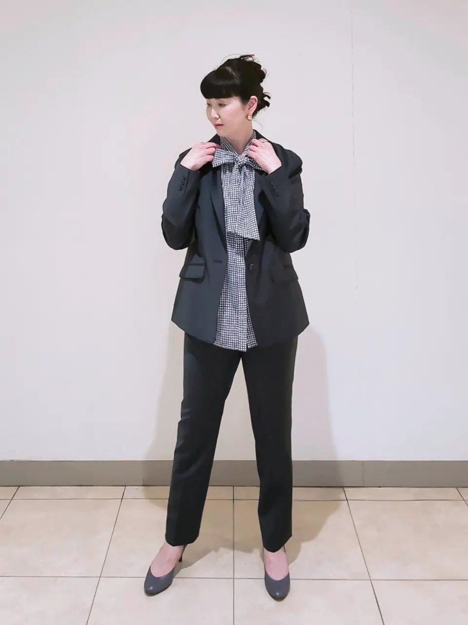 J.PRESS LADIES L スタッフ コーディネート画像