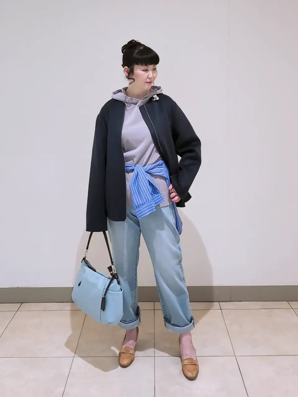 J.PRESS LADIES L スタッフ コーディネート画像