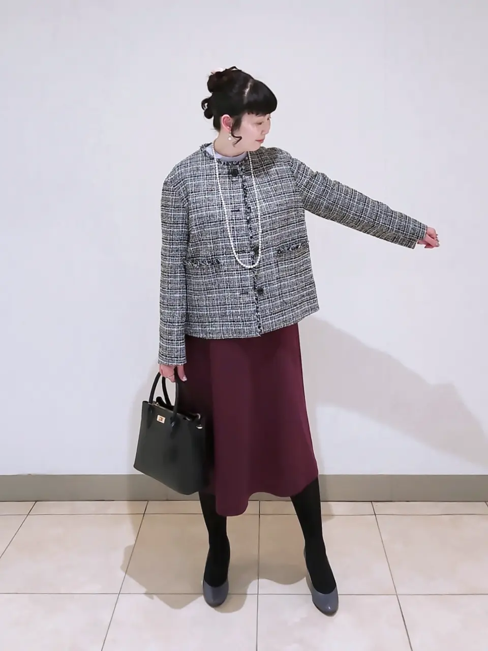 J.PRESS LADIES L スタッフ コーディネート画像