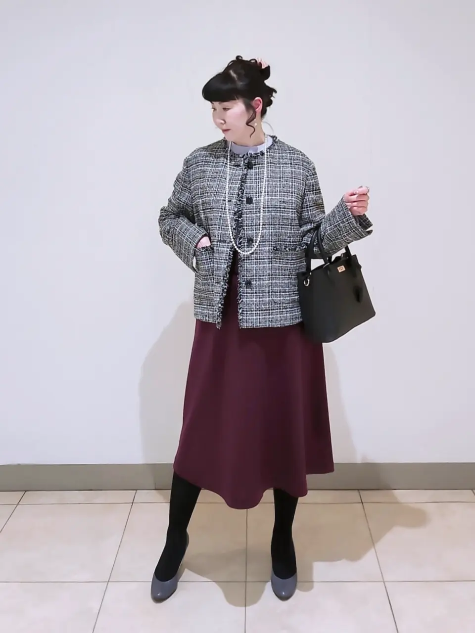 J.PRESS LADIES L スタッフ コーディネート画像