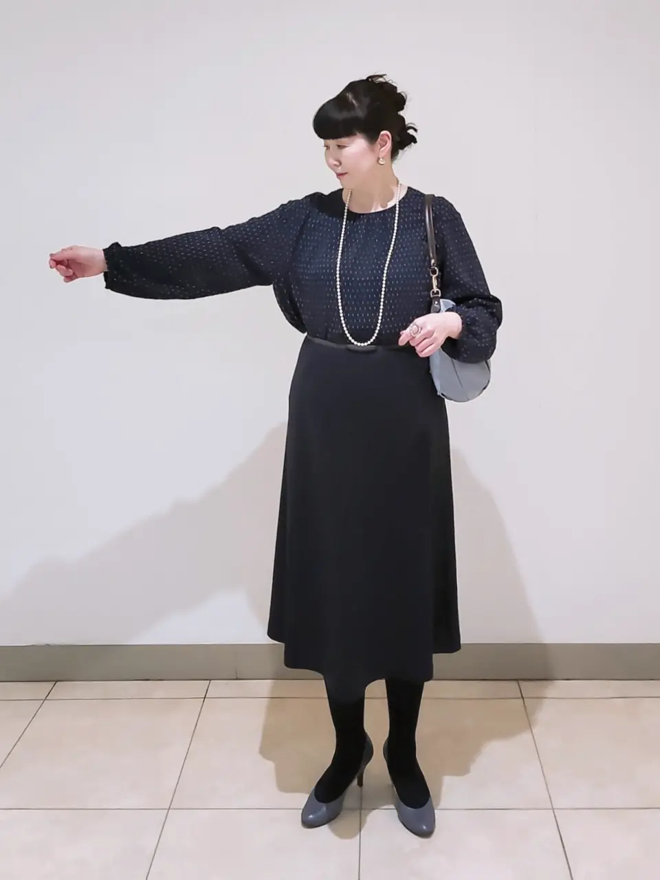 J.PRESS LADIES L スタッフ コーディネート画像