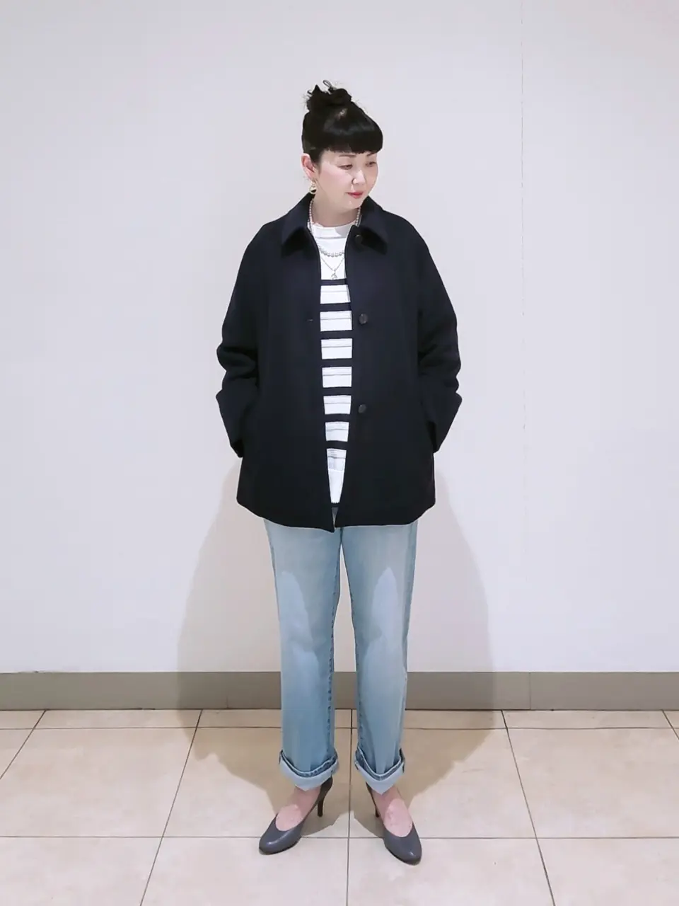 J.PRESS LADIES L スタッフ コーディネート画像