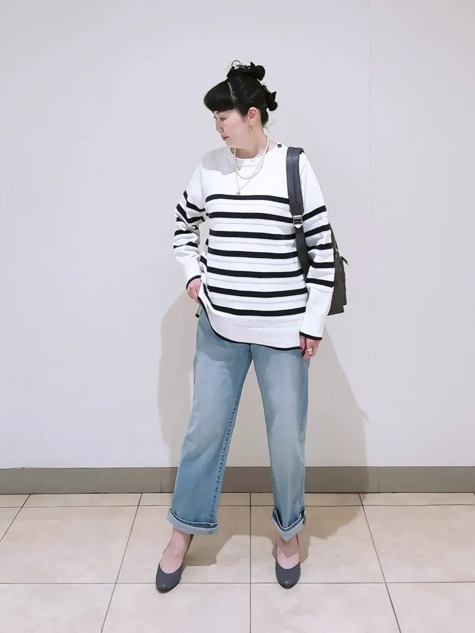 J.PRESS LADIES L スタッフ コーディネート画像