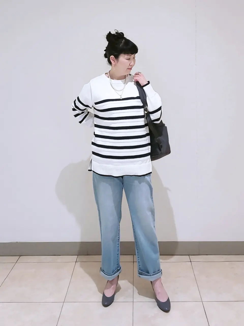 J.PRESS LADIES L スタッフ コーディネート画像