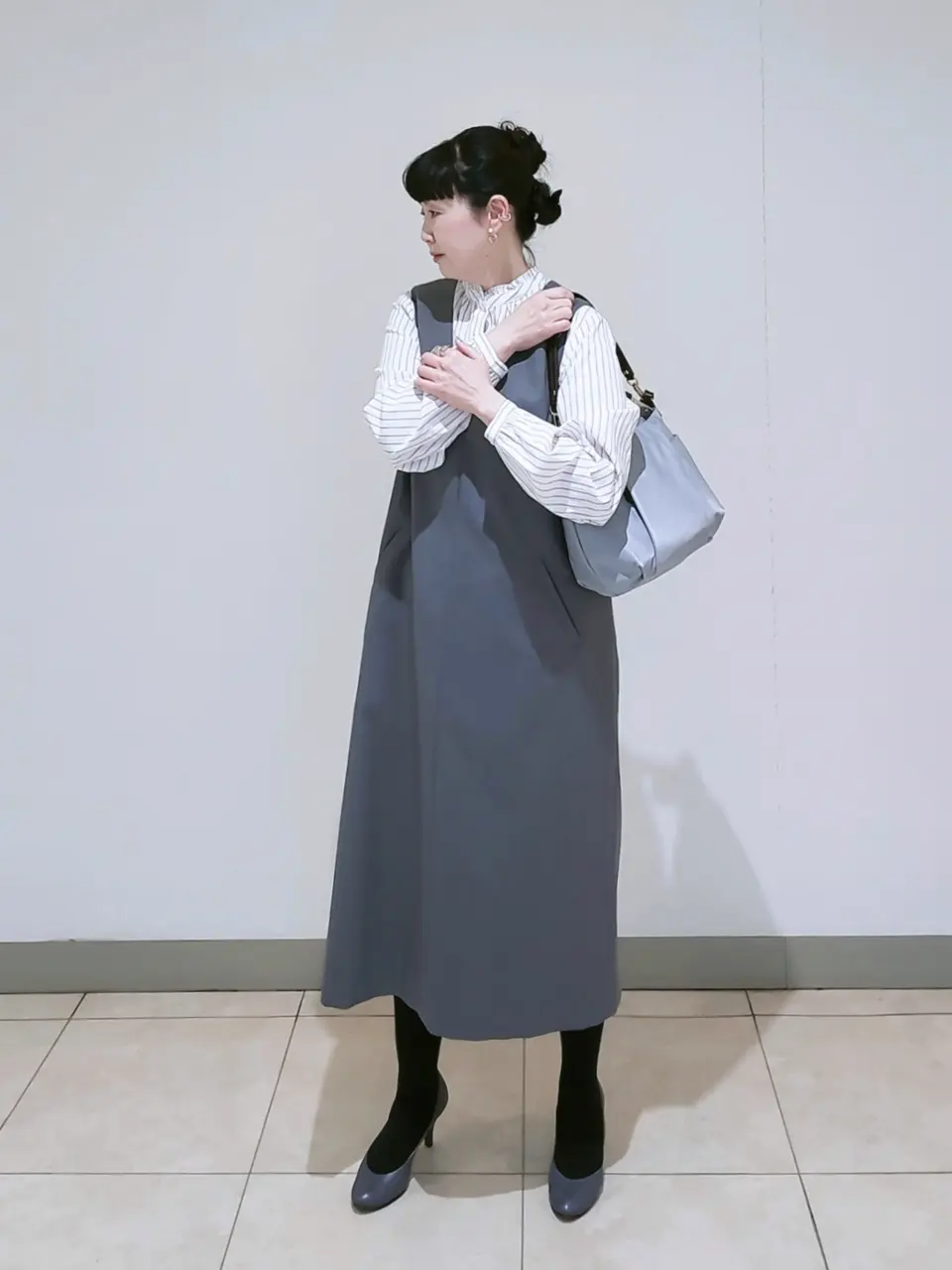 J.PRESS LADIES L スタッフ コーディネート画像