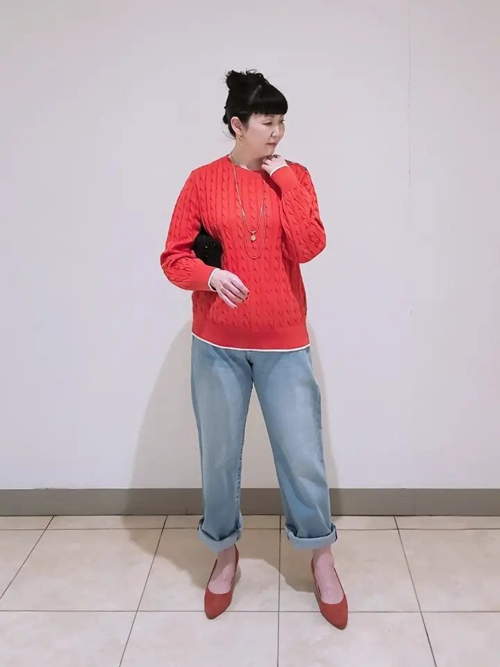 J.PRESS LADIES L スタッフ コーディネート画像