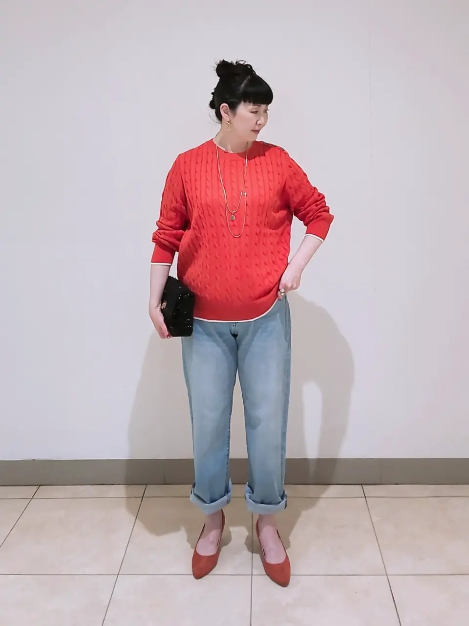 J.PRESS LADIES L スタッフ コーディネート画像