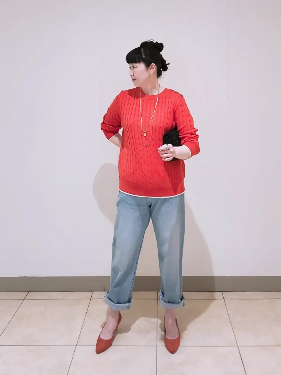 J.PRESS LADIES L スタッフ コーディネート画像