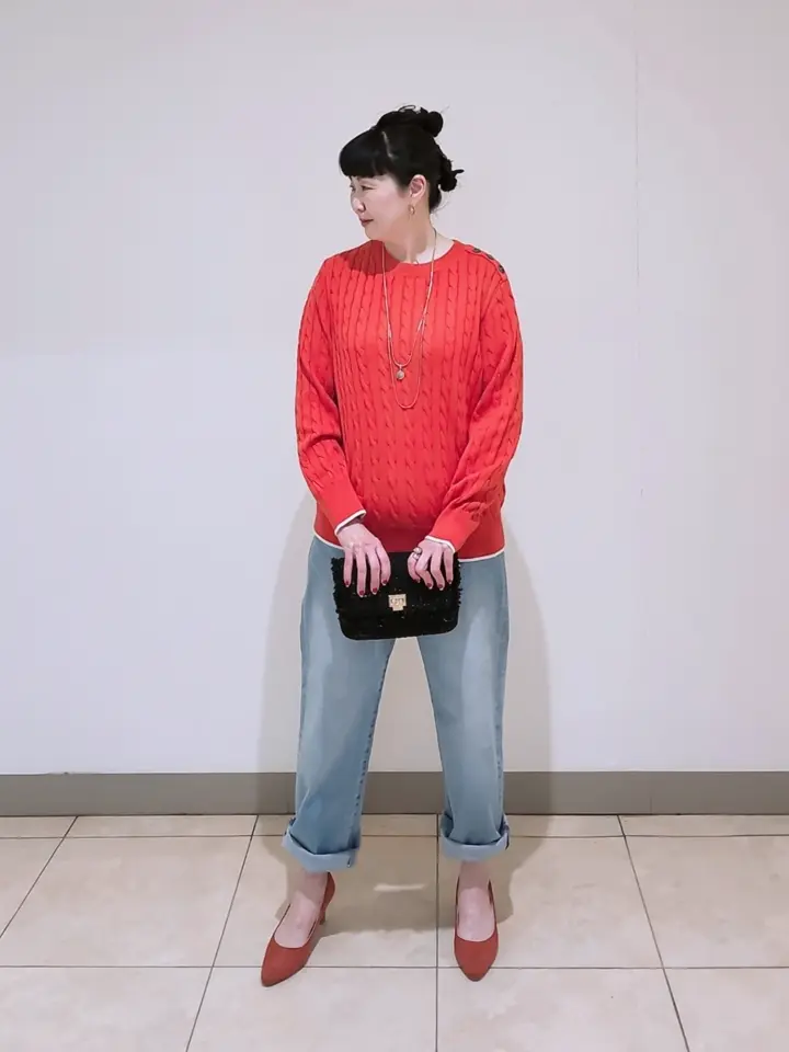 J.PRESS LADIES L スタッフ コーディネート画像