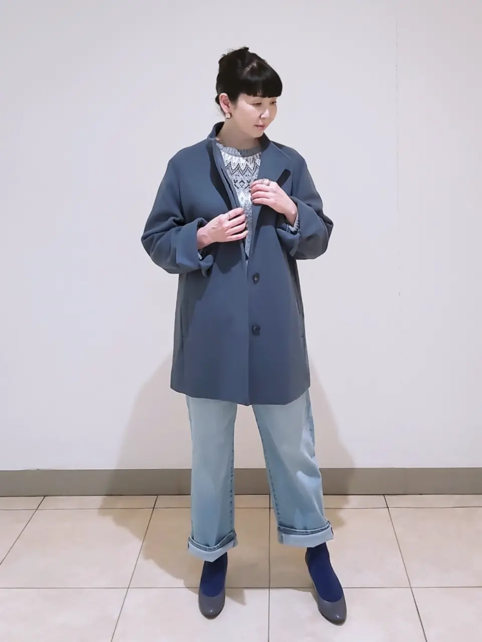 J.PRESS LADIES L スタッフ コーディネート画像