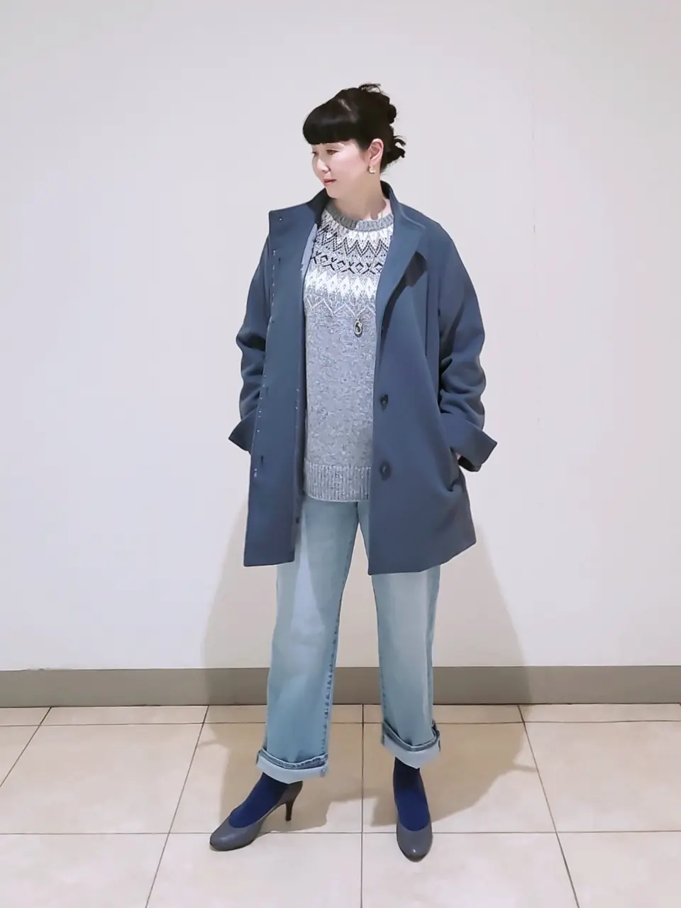 J.PRESS LADIES L スタッフ コーディネート画像