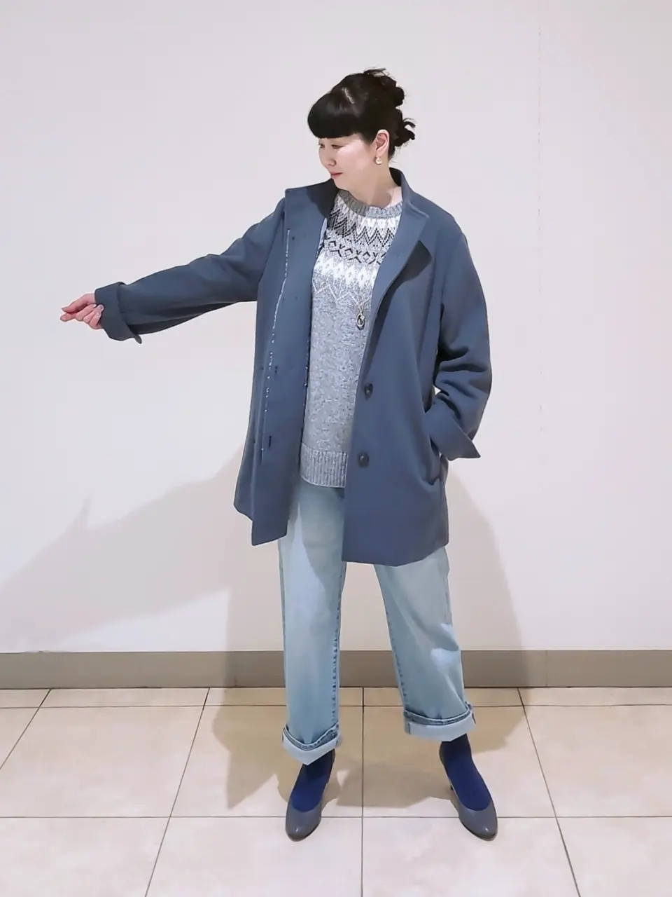 J.PRESS LADIES L スタッフ コーディネート画像