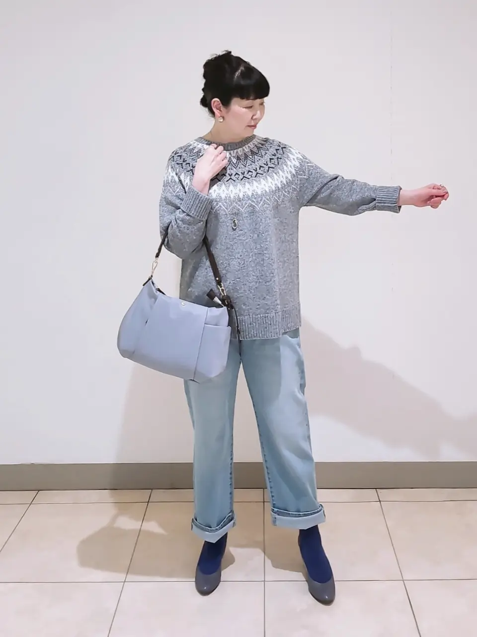 J.PRESS LADIES L スタッフ コーディネート画像