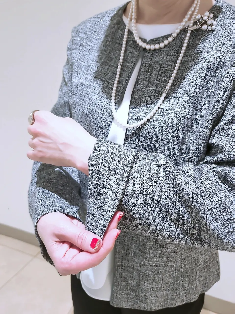 J.PRESS LADIES L スタッフ コーディネート画像