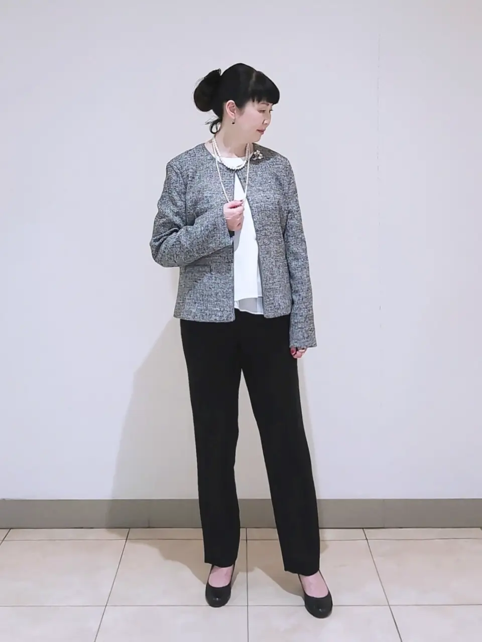 J.PRESS LADIES L スタッフ コーディネート画像