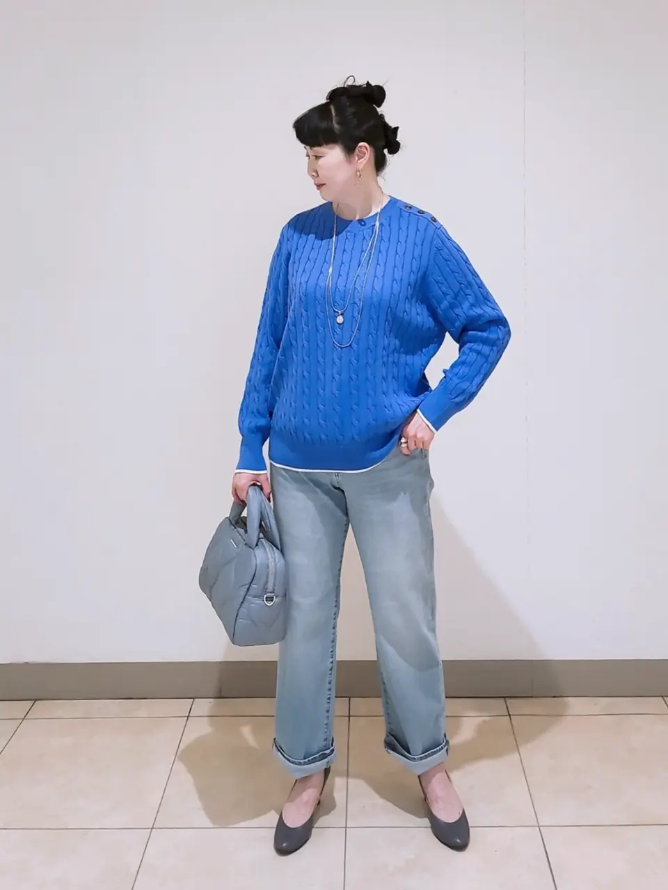 J.PRESS LADIES L スタッフ コーディネート画像