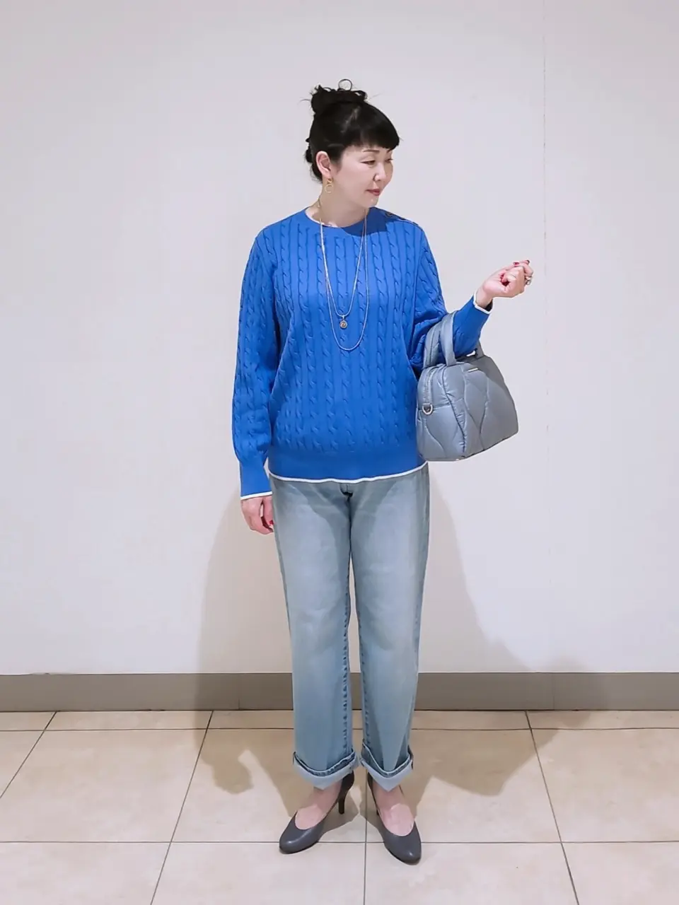 J.PRESS LADIES L スタッフ コーディネート画像