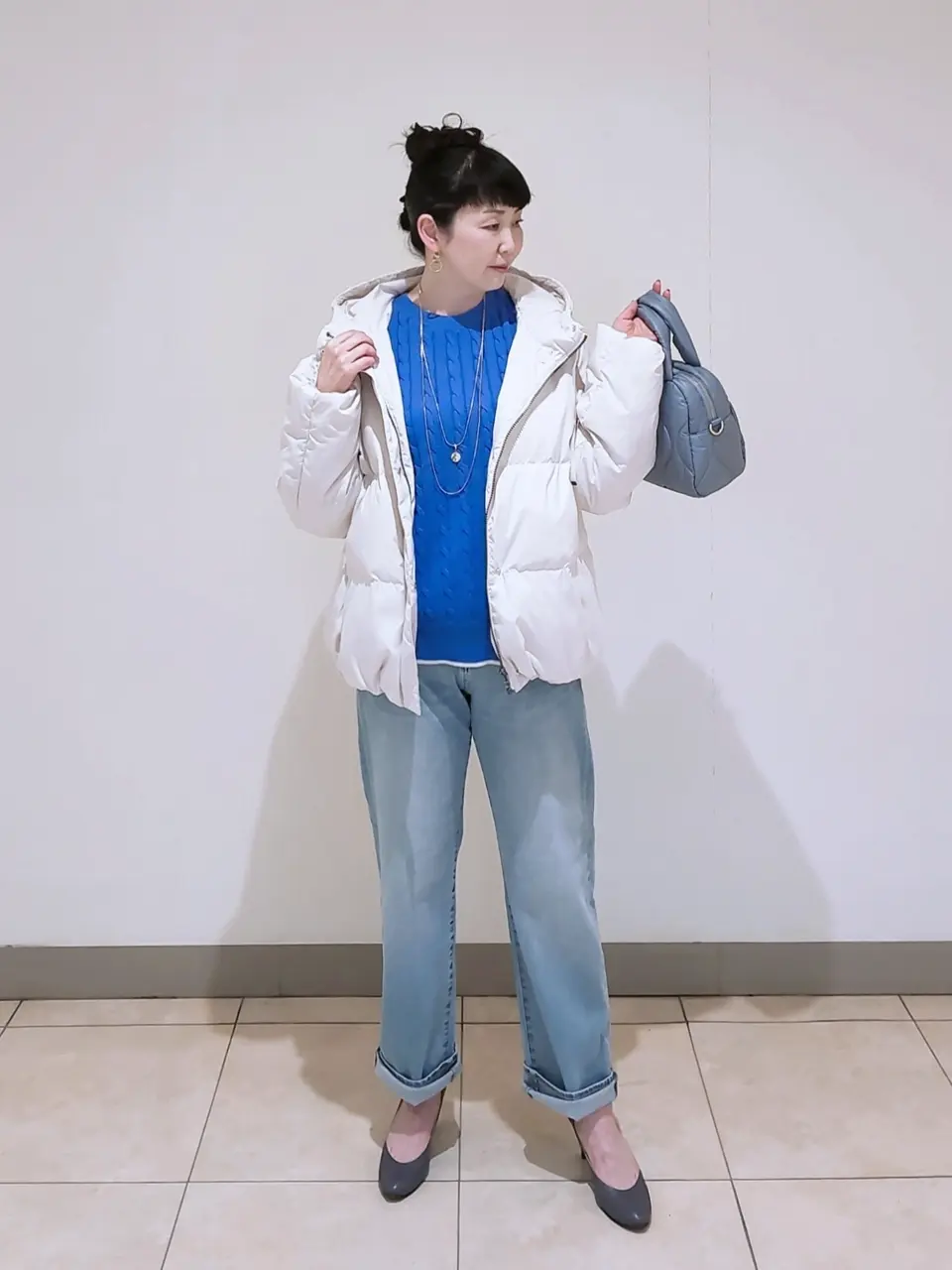 J.PRESS LADIES L スタッフ コーディネート画像