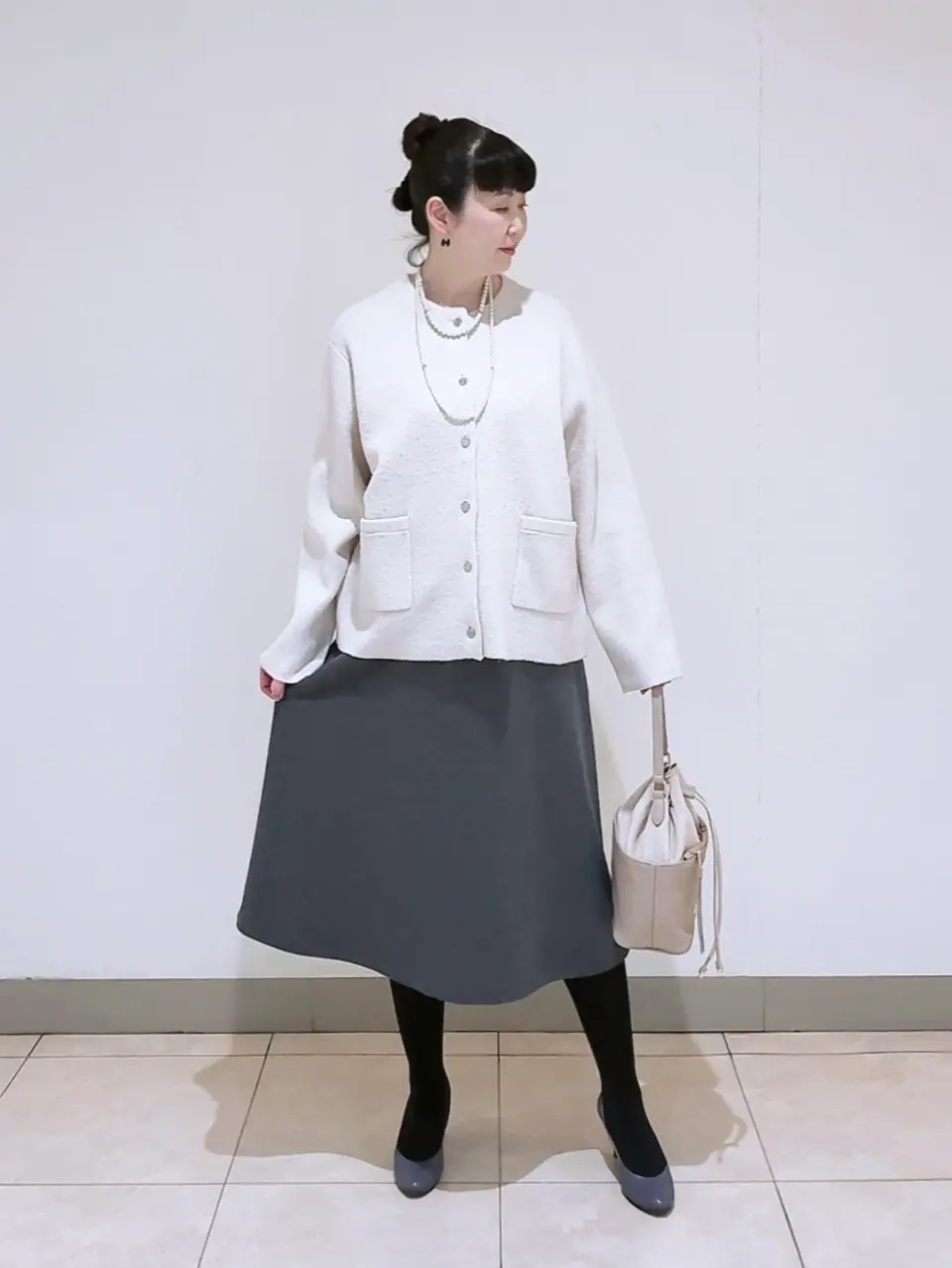 J.PRESS LADIES L スタッフ コーディネート画像