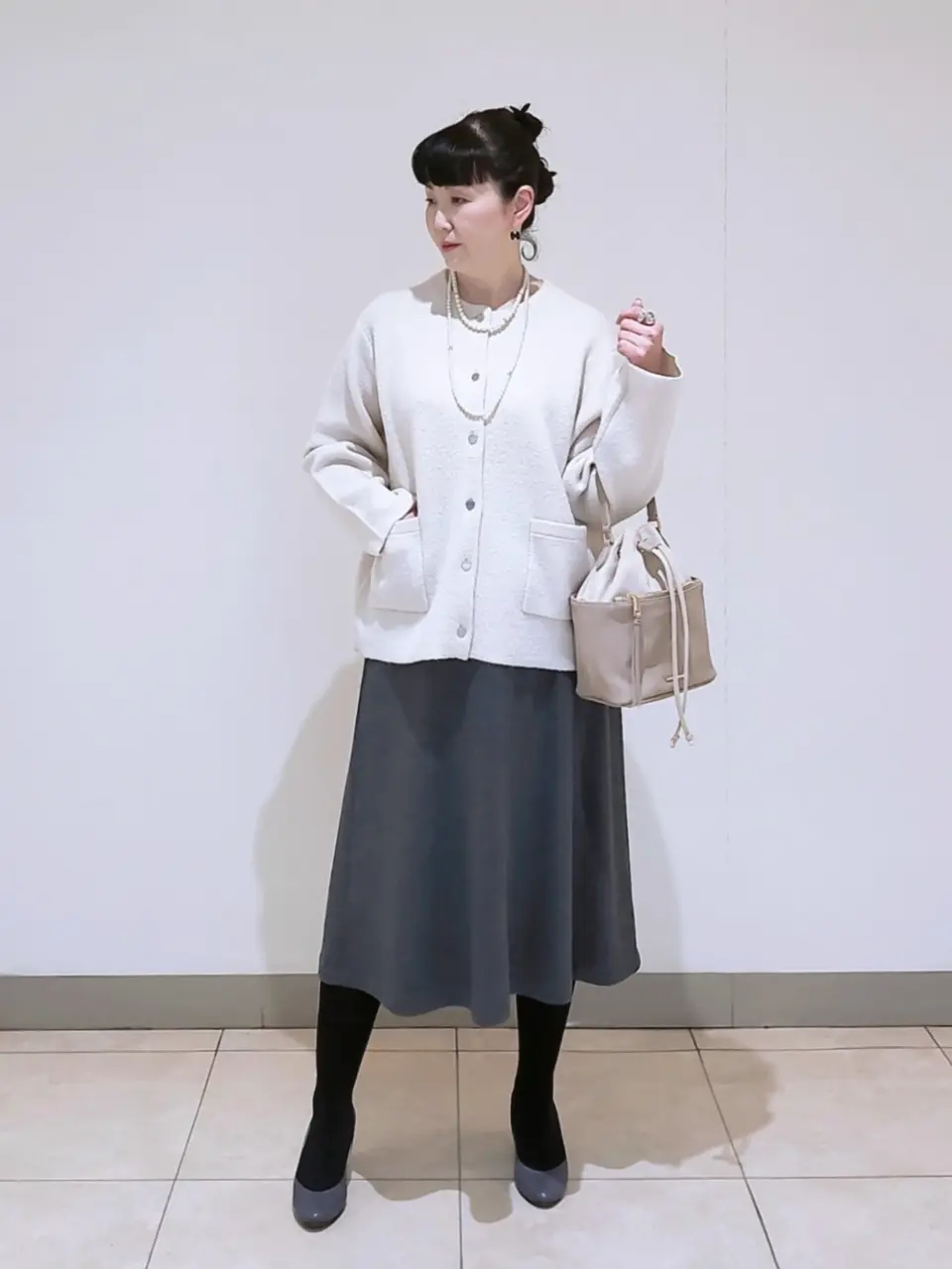 J.PRESS LADIES L スタッフ コーディネート画像