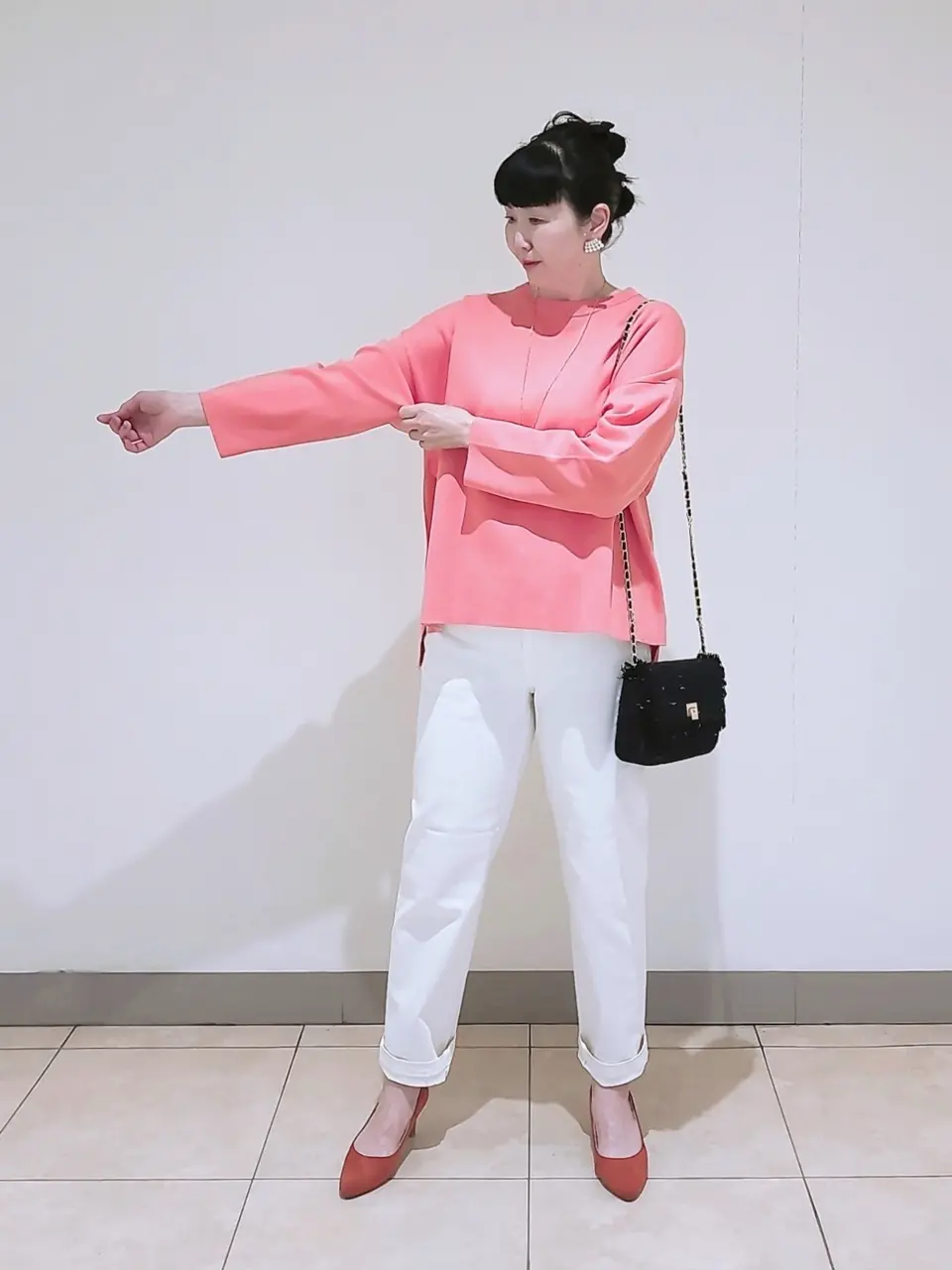 J.PRESS LADIES L スタッフ コーディネート画像