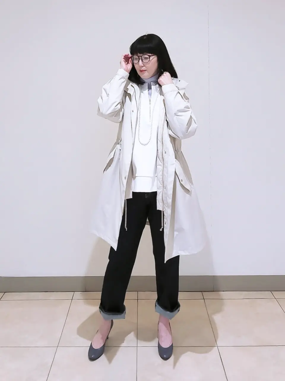 J.PRESS LADIES L スタッフ コーディネート画像