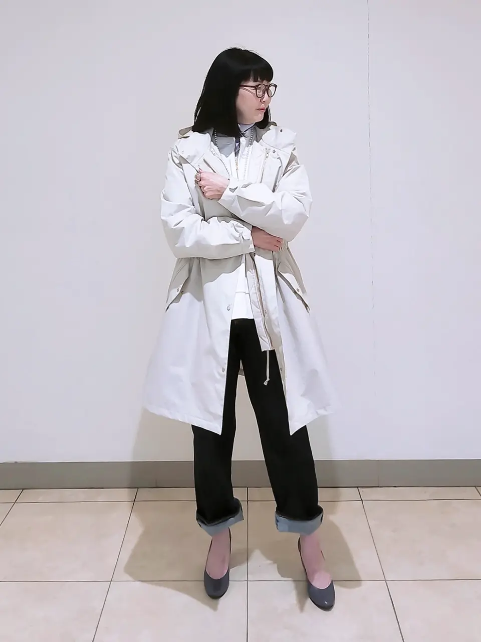 J.PRESS LADIES L スタッフ コーディネート画像