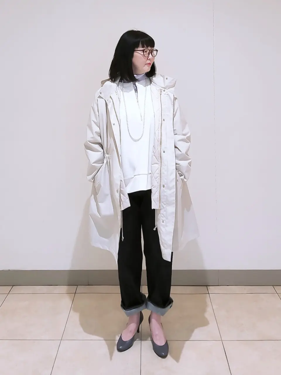 J.PRESS LADIES L スタッフ コーディネート画像