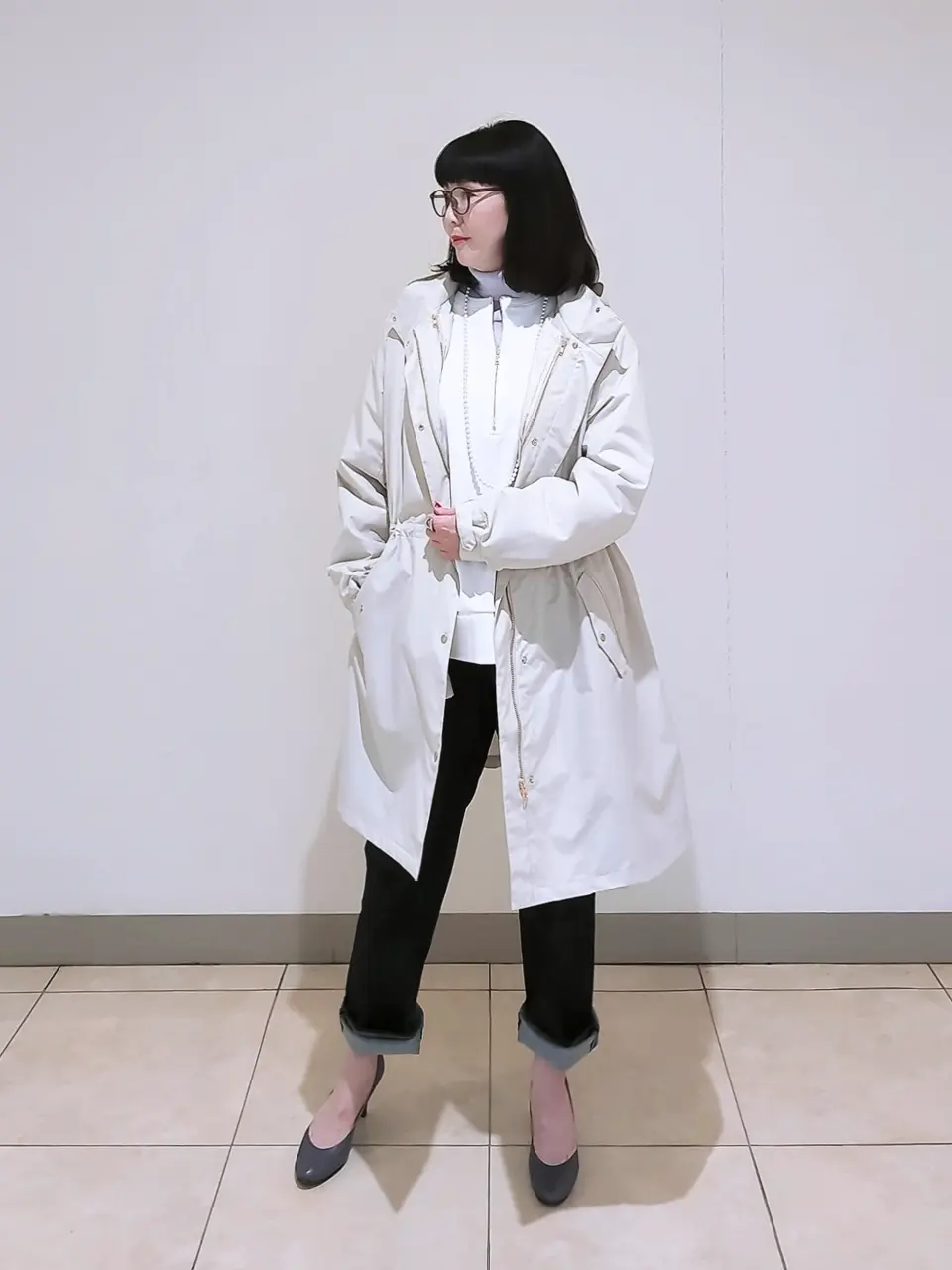 J.PRESS LADIES L スタッフ コーディネート画像